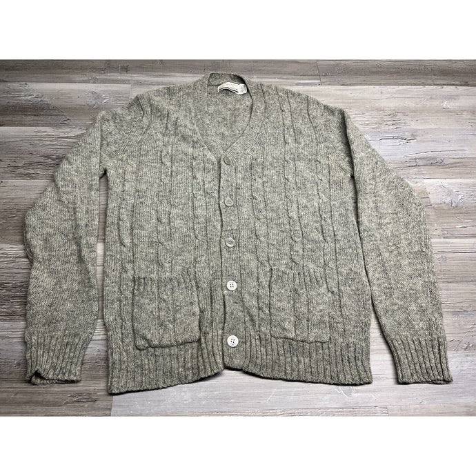 Vtg Cardigan Sweater XL Tall Oversize Grandpa Grunge Academia Sears Wool Blend