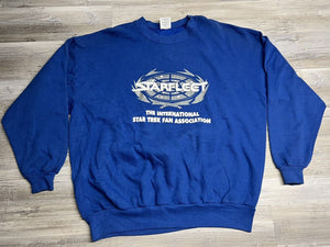 Vintage Starfleet International Star Trek Fan Sweatshirt - Blue