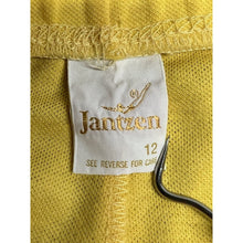 Load image into Gallery viewer, Vintage Jantzen Athletic Shorts Casual Beach Swimwear Yellow Size 12 Made in USA