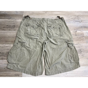 Ralph Lauren Polo Jeans Cargo Shorts Military Surplus Ripstop Gray Mens 36 Vtg