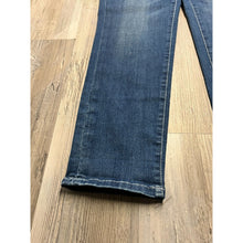 Load image into Gallery viewer, Womens LL Bean Faded Indigo Denim Jeans Stretch Size 12 Petite Dark Wash Tapered