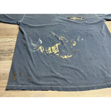 Load image into Gallery viewer, Vintage 90s Faded Paint Splatter Oversized Graphic T-Shirt Maui Hawaii Blue Sz L