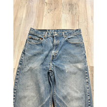 Load image into Gallery viewer, Mens Levis 505 Denim Stonewash Distressed Straight Leg Normcore Dad Jeans 34x34