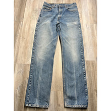 Load image into Gallery viewer, Mens Levis 505 Denim Stonewash Distressed Straight Leg Normcore Dad Jeans 34x34