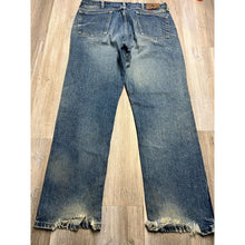 Load image into Gallery viewer, Mens Wrangler Jeans Stonewash Distressed Relaxed Fit Workwear Skater 38x32 Vtg