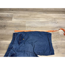 Load image into Gallery viewer, Denim Jean Shorts High Waist Mom Pleated Double Button Dark Wash Gant Sz 32 Vtg