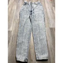 Load image into Gallery viewer, Vintage Fredericks of Hollywood Lace Up Leg Jeans High Rise 9 Acid Wash Pleated