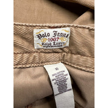 Load image into Gallery viewer, Polo Jeans Ralph Lauren Tan Corduroy Pants Double Button Preppy Womens Sz 10 Vtg