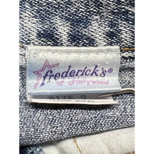 Load image into Gallery viewer, Vintage Fredericks of Hollywood Lace Up Leg Jeans High Rise 9 Acid Wash Pleated