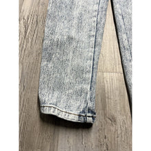 Load image into Gallery viewer, Vintage Fredericks of Hollywood Lace Up Leg Jeans High Rise 9 Acid Wash Pleated