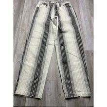 Load image into Gallery viewer, Vintage Kikwaer White And Black Denim Jeans USA Made Size 32x32 Pointillism