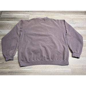 Vtg Souvenir Sweatshirt Tonal Faded Oversized Gray Purple Pique Venice Athens XL