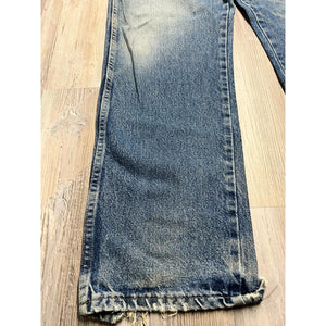 Mens Wrangler Jeans Stonewash Distressed Relaxed Fit Workwear Skater 38x32 Vtg