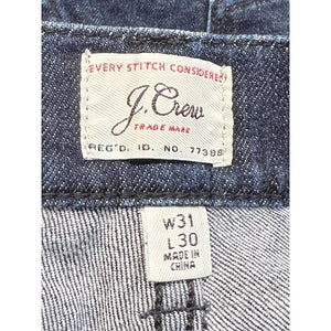 J Crew Denim Blue Jeans Dark Wash Slim 484 Straight Leg Designer Mens Sz 31x30