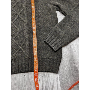 Mens Lambswool Sweater Extrafine Knit Rodd & Gunn New Zealand Sz XL Dark Brown