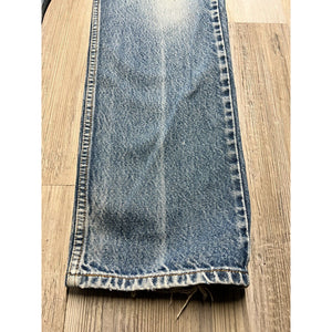 Mens Levis 505 Denim Stonewash Distressed Straight Leg Normcore Dad Jeans 34x34