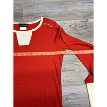 Load image into Gallery viewer, Vintage Colorblock Tunic Top T-Shirt 70s 80s Mod Retro Red Womens Size L Panther