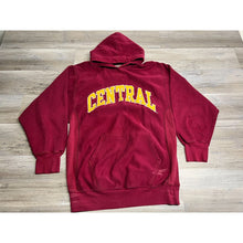 Load image into Gallery viewer, Central Michigan University CMU Hoodie Steve &amp; Barrys Size M Faded Oversized Red