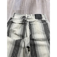 Load image into Gallery viewer, Vintage Kikwaer White And Black Denim Jeans USA Made Size 32x32 Pointillism