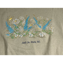 Load image into Gallery viewer, Vtg Faded Oversized Sweatshirt Floral Michigan Made in USA Tonal Cottagecore XL