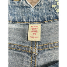 Load image into Gallery viewer, Womens Micro Mini Jean Shorts Plus Size Juniors 13 (Reg 10-12) Light Wash Denim