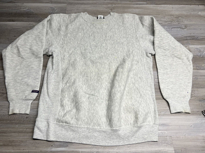 Vintage Jansport Gusseted Crewneck Sweatshirt – Heather Gray – Size M – Made in USA