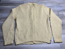 Load image into Gallery viewer, Vintage 50s Lambswool &amp; Mohair Blend Cardigan Sweater – White, Distressed – Size L – Made in USA