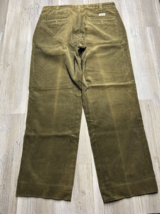 Vintage Polo Ralph Lauren Cords Corduroy Pants – Olive Green – Size 35 x 36