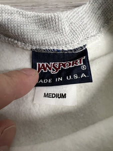 Vintage Jansport Gusseted Crewneck Sweatshirt – Heather Gray – Size M – Made in USA