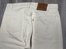 Load image into Gallery viewer, Vintage Men’s Levi’s 501 Jeans – White – Size 36x30 – Made in USA